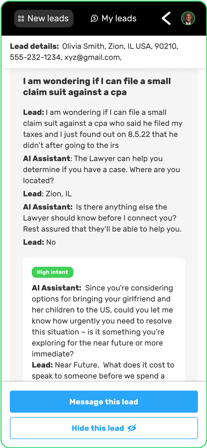 Fount mobile app on an iPhone
